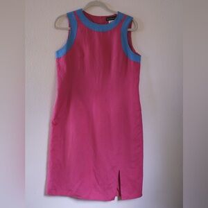 Harvé Benard Vintage Pink and Blue Dress | 6